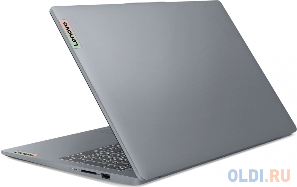 Ноутбук Lenovo IdeaPad Slim 3 15ABR8 Ryzen 7 7730U 16Gb SSD1Tb AMD Radeon 15.6" TN FHD (1920x1080) noOS grey WiFi BT Cam (82XM000ARK)