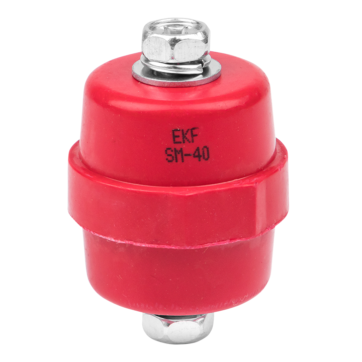 Изолятор шинный силовой, красный EKF PROxima SM 40 (plc-sm-40)