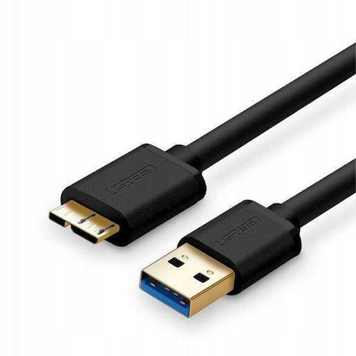 Кабель USB 3.0(Am)-Micro USB 3.0(Bm), экранированный, 50см, черный UGREEN US130 (10840)