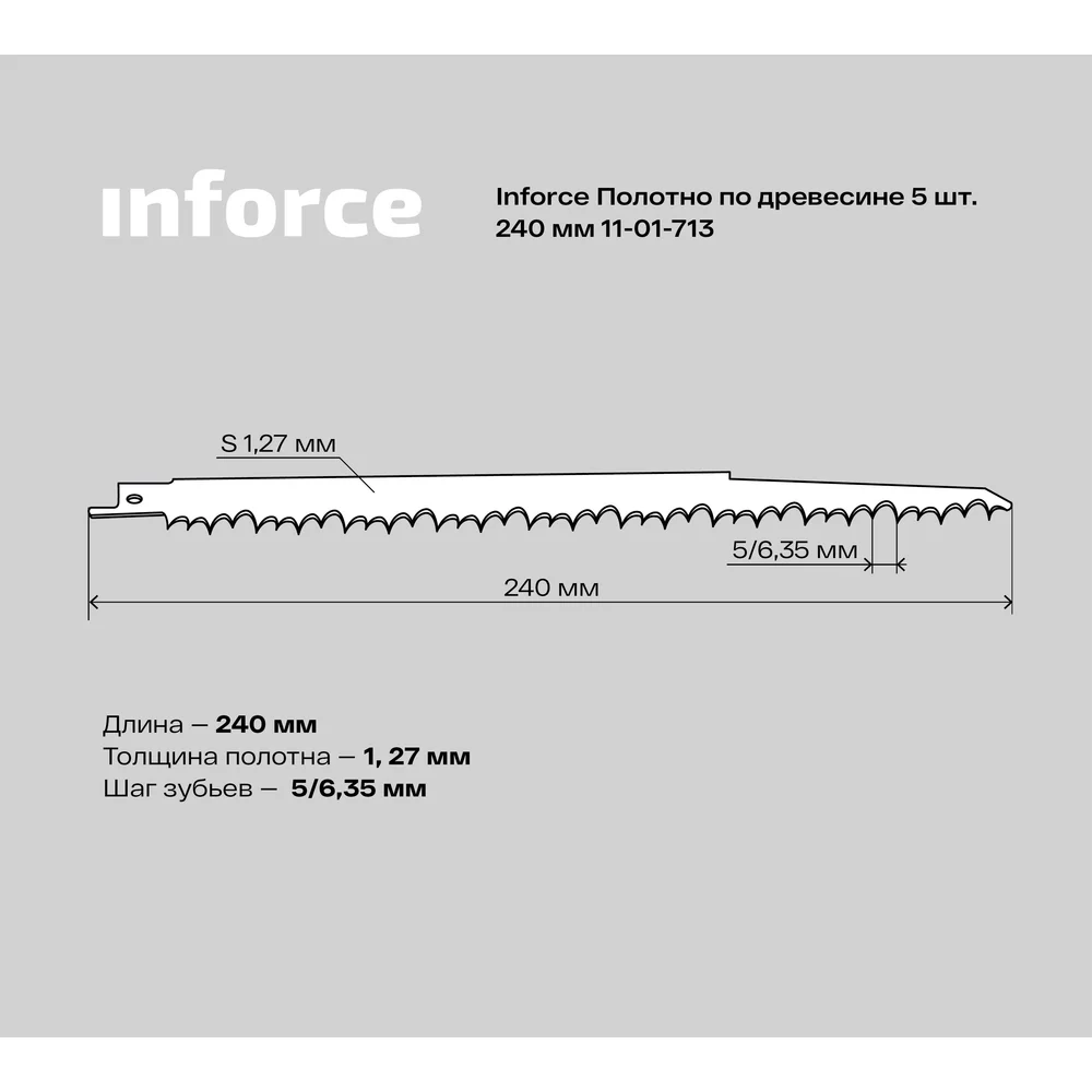 Полотно по древесине Inforce в Москвe