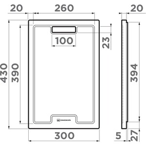 Доска разделочная Omoikiri CB-01-WOOD венге (4999005)