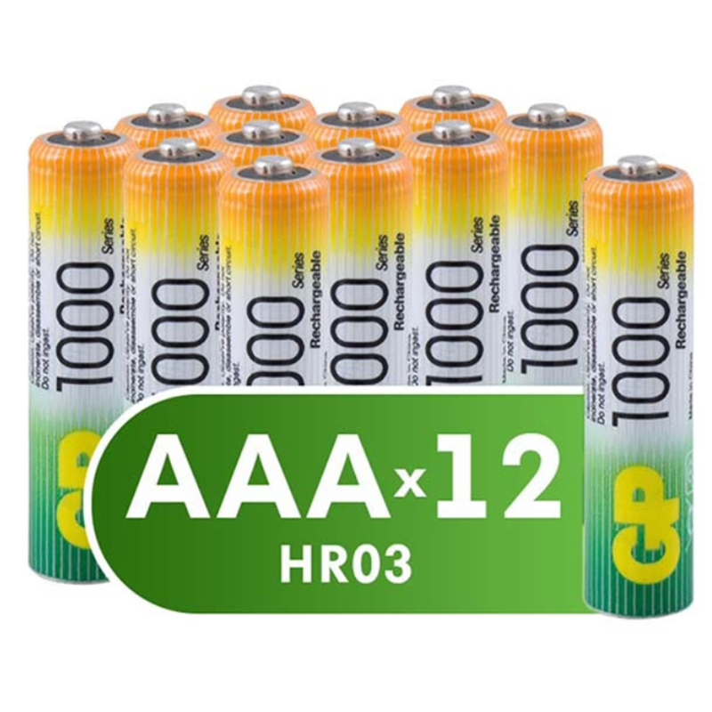 Аккумулятор AAA - GP 950mAh 100AAAHC-B12/312 (12 штук)