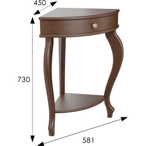 Консоль угловая Мебелик Элегант орех (П0006656) в Москвe
