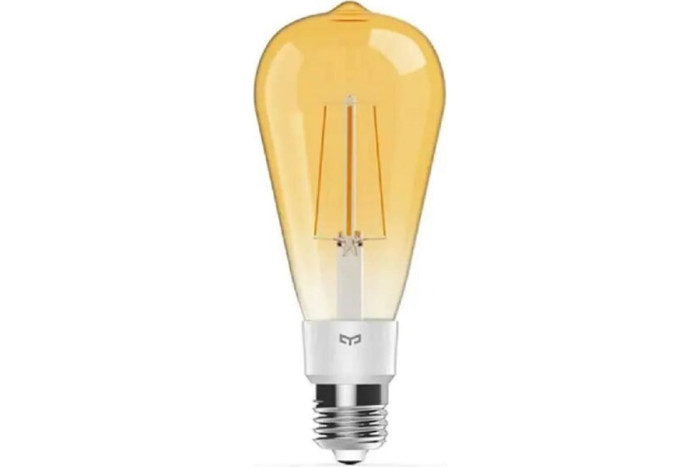 Умная филаментная лампочка Yeelight Smart LED Filament Bulb ST64, E27, 2000K, 500Лю, 6Вт, белый (YGYA0319084WTEU)