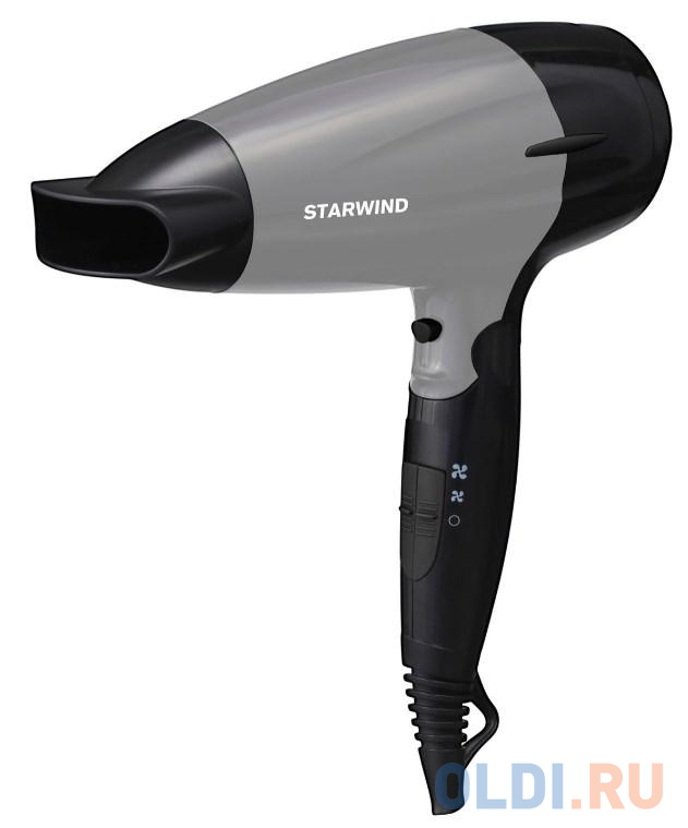Фен StarWind SHD 6110 2000Вт серебристый чёрный