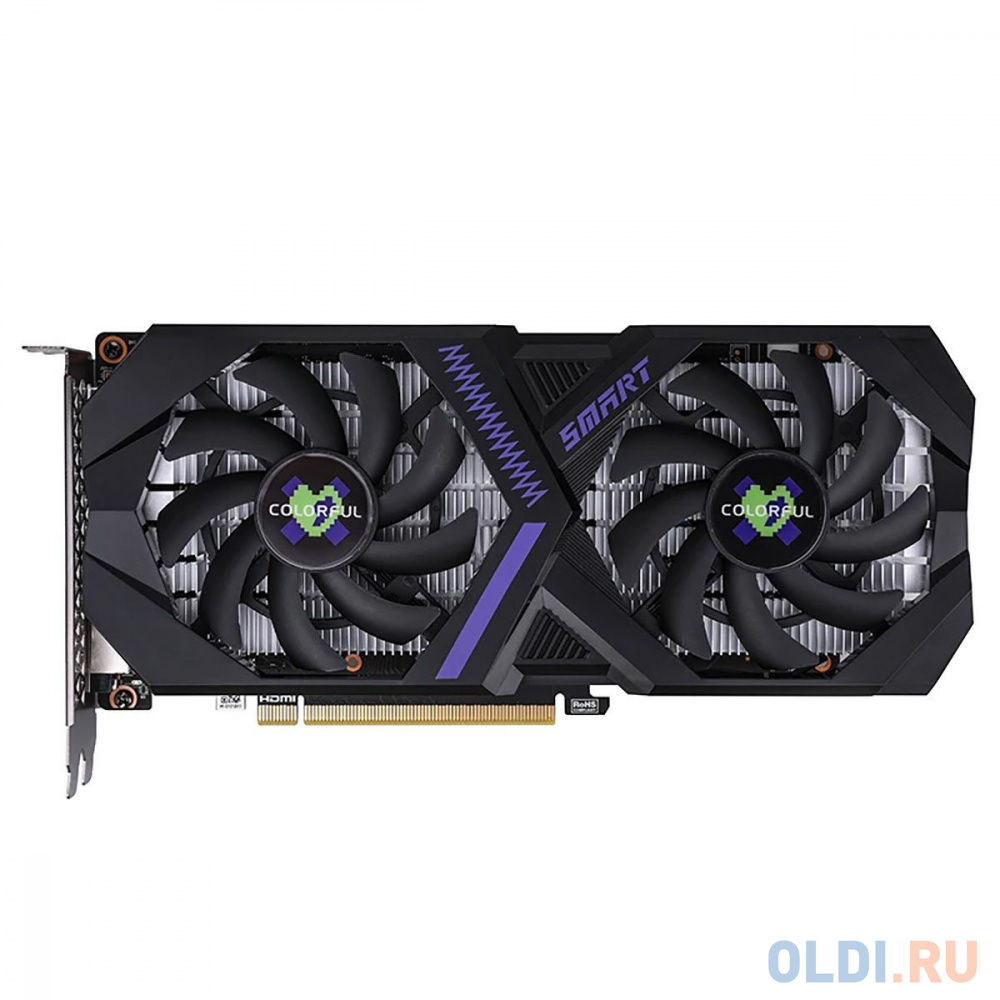 Видеокарта Colorful RTX 3050 6GB-V GDDR6 94bit DVI DP HDMI 2FAN RTL