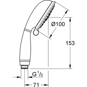 Ручной душ Grohe New Tempesta Rustic (26085001)