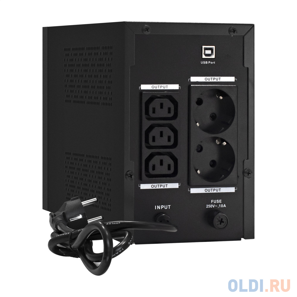 ИБП ExeGate SpecialPro UNB-1600.LED.AVR.2SH.3C13.USB <1600VA/950W, LED, AVR, 2*Schuko+3*C13, USB,съемн.кабель, металлический корпус, Black>