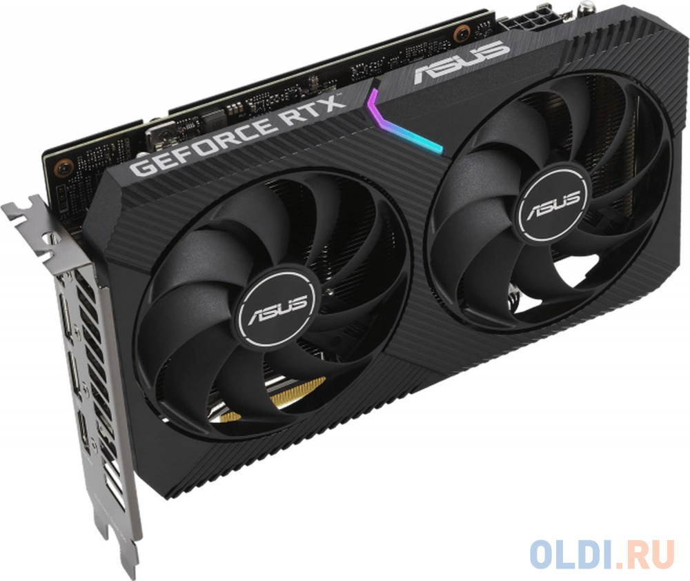 Видеокарта ASUS nVidia GeForce RTX 3060 Dual V2 OC Edition 12288Mb