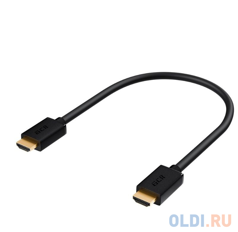 Кабель HDMI 1м Green Connection GCR-HM411-1.0m круглый черный