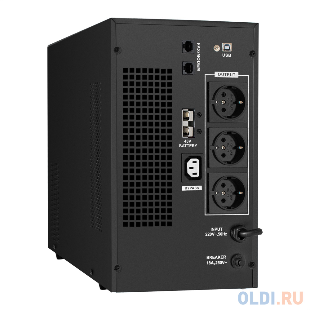 ИБП (инвертор, синус, для котла) ExeGate SineTower SZ-3000.LCD.AVR.3SH.1C13.RJ.USB <3000VA/2400W, чистая синусоида, LCD дисплей, AVR, 3*Schuko+1*C1