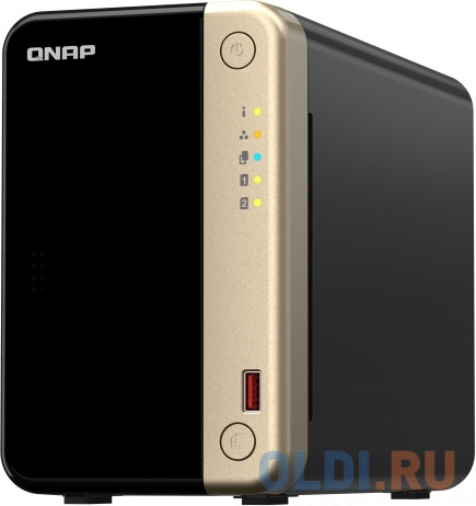 Сетевое хранилище NAS Qnap Original TS-264-8G 2-bay настольный Celeron N5095 в Москвe