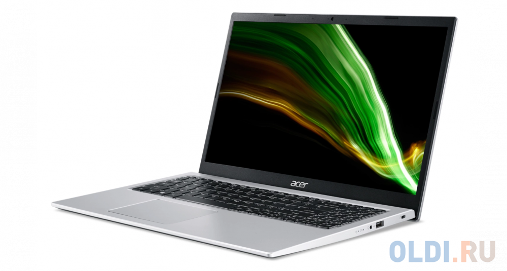 Acer Aspire 3 A315-58-31ZT 15.6"(1920x1080)/Intel Core i3 1115G4(3Ghz)/4096Mb/256SSDGb/noDVD/Int:UMA/Cam/BT/WiFi/war 1y/1.7kg/Silver/Win11Home +