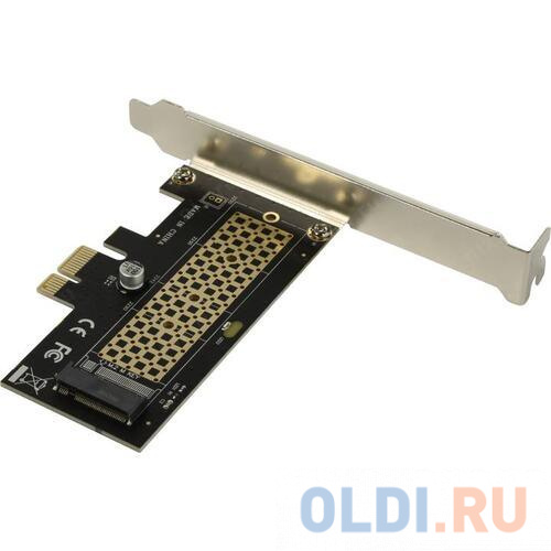 ORIENT C302E, Переходник PCI-Ex1->M.2 M-key NVMe SSD, тип 2230/2242/2260/2280, 2 планки крепления в комплекте (31152)