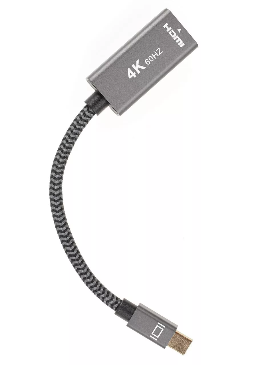 Кабель-переходник (адаптер) HDMI(19F)-Mini DisplayPort(M) 4K, 15 см, серебристый Telecom (TA565)