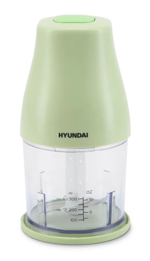 Измельчитель электрический Hyundai HYC-P3108 0.8л. 350Вт черный/зеленый