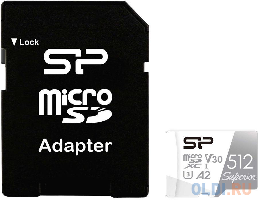 Карта памяти microSDXC 512Gb Silicon Power SP512GBSTXDA2V20SP