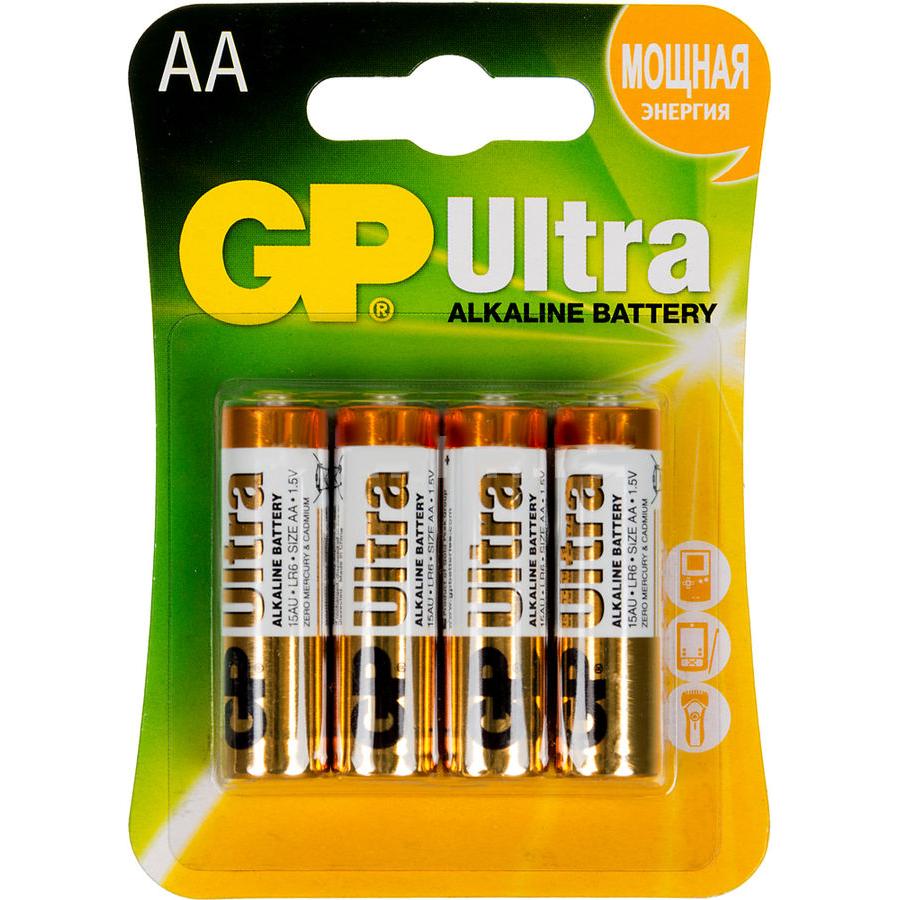 Батарейка GP Ultra Alkaline 15AU LR6 AA (4шт.)