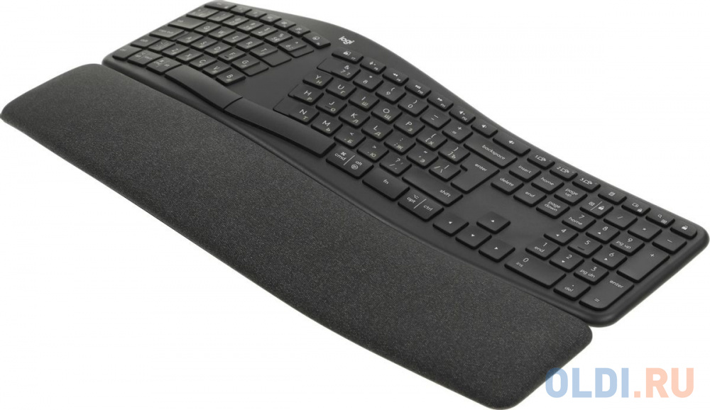 Клавиатура Logitech K860 ERGO механическая черный USB беспроводная BT Multimedia Ergo (подставка для запястий) (920-010352)