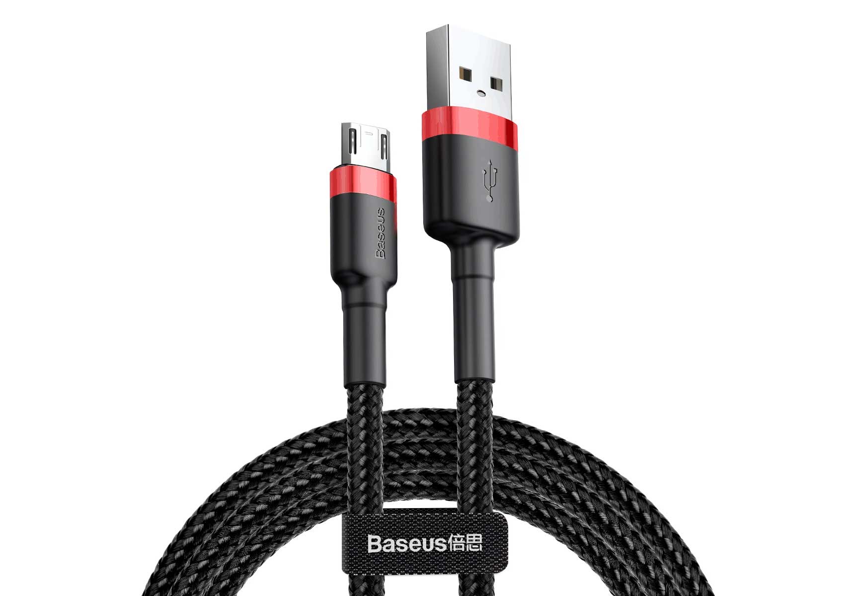 Кабель Baseus Cafule Cable USB - MicroUSB 2.4A 1m Red-Black CAMKLF-B91 в Москвe