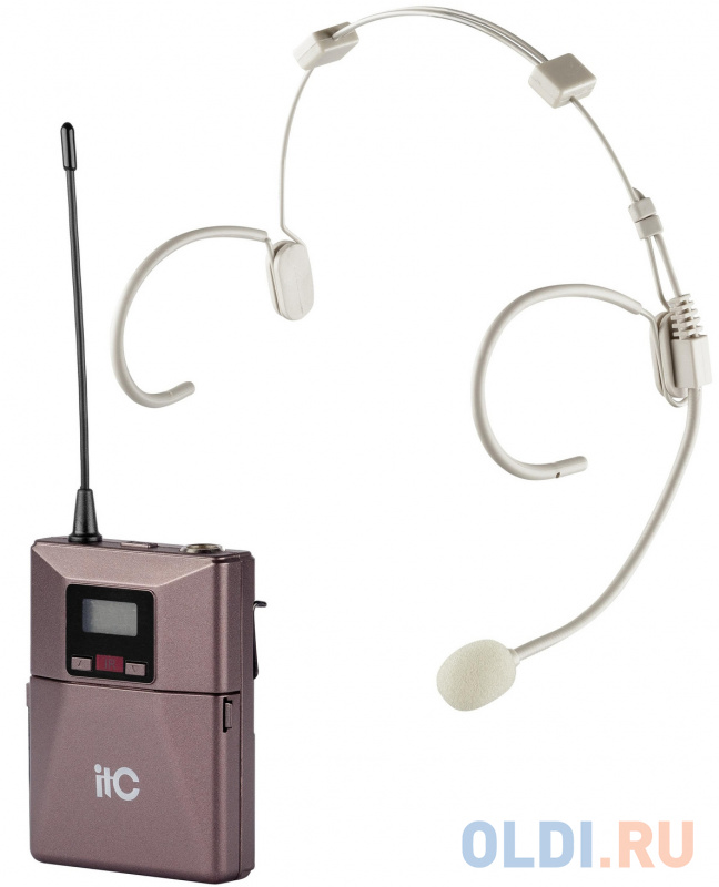 Радиосистема [T-521UV] ITC, UHF двухканальная радиосистема с головным и ручным микрофонами. LCD дисплей. True Diversity. Частотный диапазон 470-510 MH