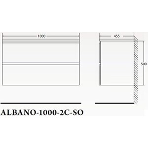 Тумба под раковину BelBagno Albano 100 pino scania (ALBANO-1000-2C-SO-PS) в Москвe