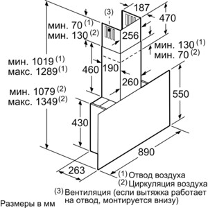 Вытяжка Bosch DWF97RV60