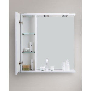 Зеркальный шкаф BelBagno Marino левый, белый (MARINO-SPC-600/750-1A-BL-P-L)
