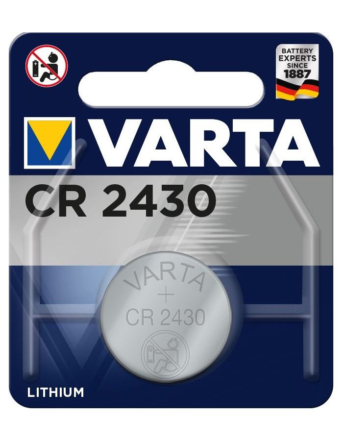Батарейка Varta CR2430 Lithium, 1шт.
