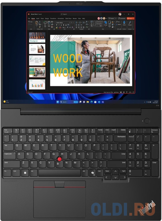 Ноутбук Lenovo ThinkPad E16 G2 Ryzen 5 7535U 16Gb SSD512Gb AMD Radeon 16" IPS WUXGA (1920x1200) noOS black WiFi BT Cam (21M5S03A00)