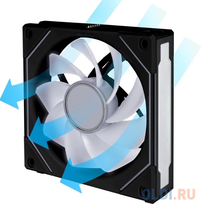 Lian Li G99.12RSLIN1B.R0 Вентилятор UNI FAN SL-INF 120 Reverse Black /UF-RSLIN120-1B/ 120х120х25мм (PWM, ARGB, 200-2100 об/мин, 29dBa) в Москвe