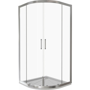 Душевой уголок Good Door Latte R 90x90 прозрачный, хром матовый (R 90x90 -C-WE) в Москвe