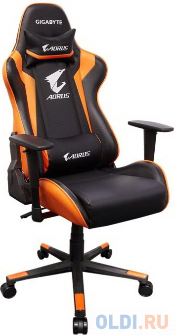 Кресло для геймеров GigaByte GP-AGC300 V2 чёрный оранжевый