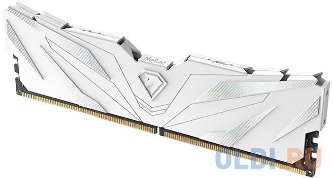 Память DDR 5 DIMM 16Gb (8Gbx2), 4800Mhz, Netac Shadow II NTSWD5P48DP-16W, CL40, White