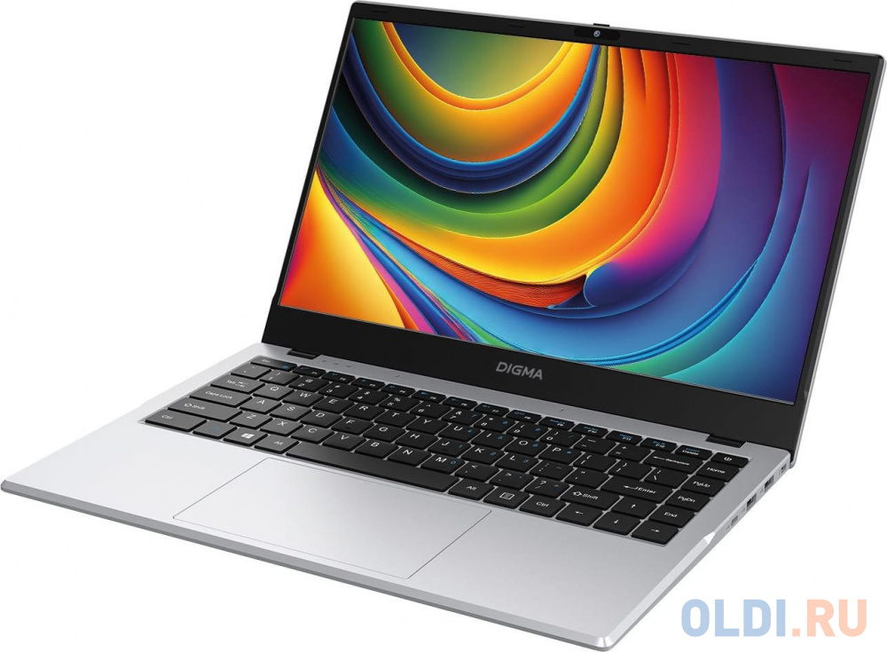 Ноутбук Digma EVE C4801 N100 8Gb SSD256Gb Intel UHD Graphics 14" IPS FHD (1920x1080) Windows 11 Professional silver WiFi BT Cam 5900mAh (DN14N1-8 в Москвe