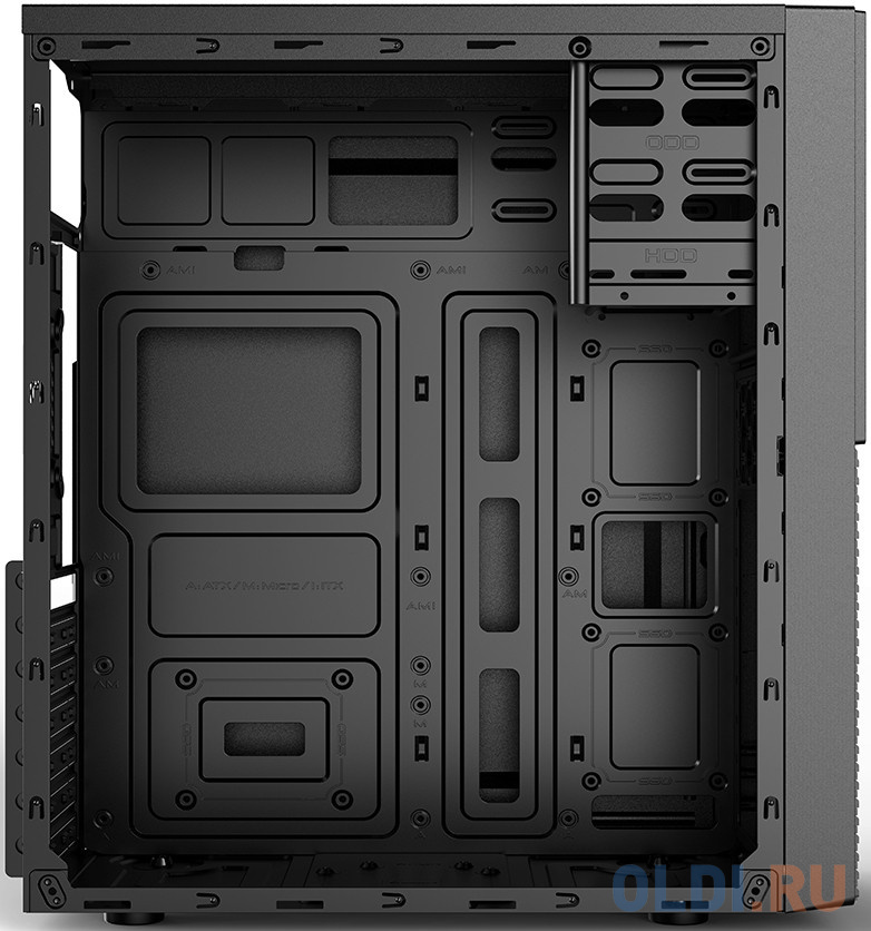 PCC-ATX-E188-USB31-USB22-450W Корпус ATX Miditower E188, с БП ATX450-12EC (450W/120mm), 1*USB 3.0, 2*USB 2.0, HD Audio+Mic, Black в Москвe