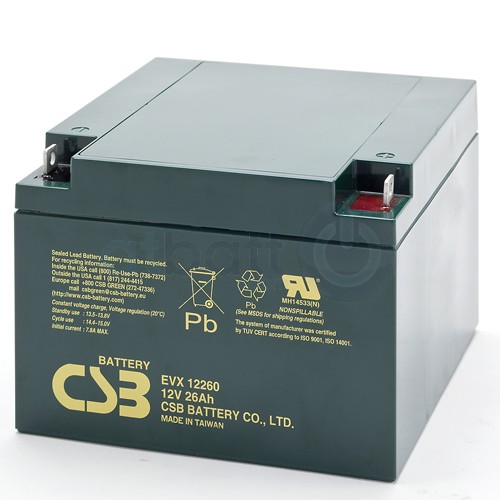 Аккумуляторная батарея для ИБП CSB GPL GPL12260, 12V, 26Ah