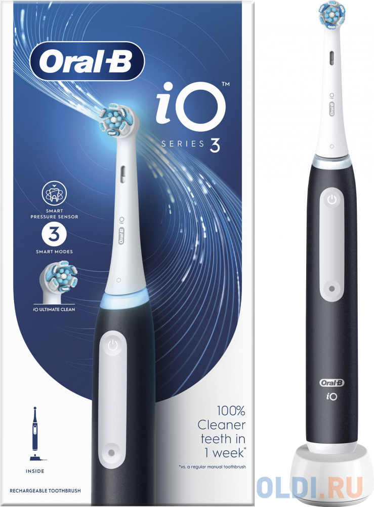 Электрическая зубная щетка IO4 DUO MATT BLACK+QUITE WHITE ORAL-B