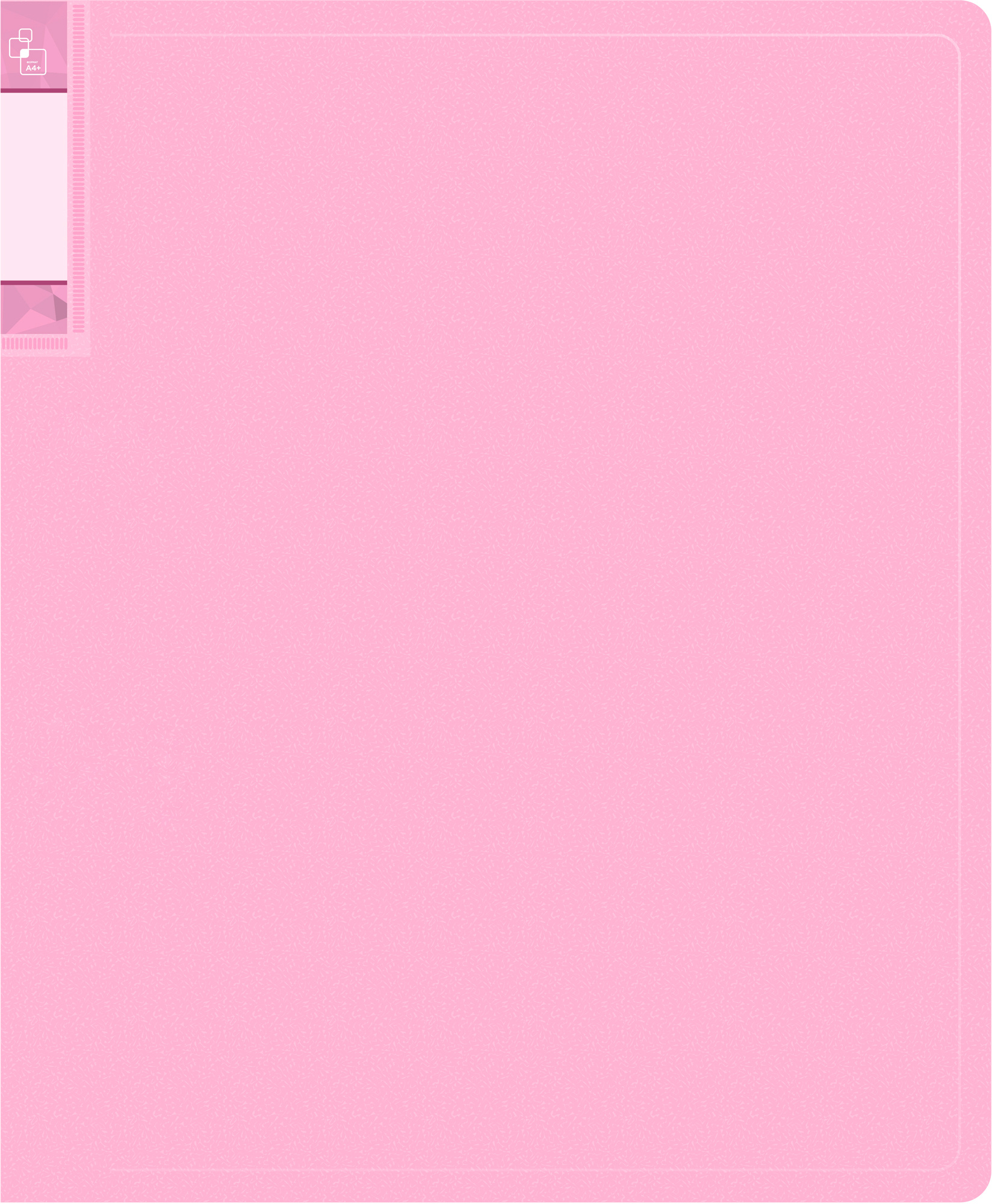 Папка БЮРОКРАТ пластик, розовый аметист (GEM20PIN)