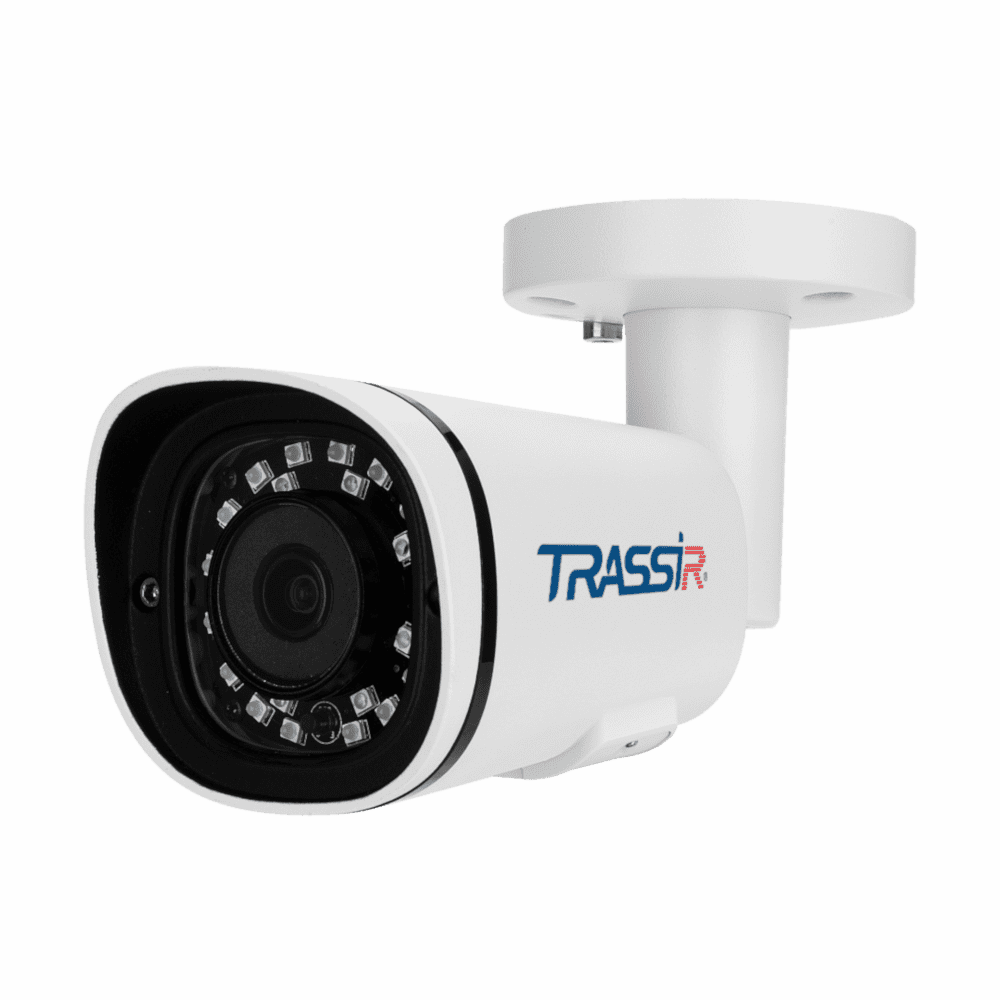 IP-камера Trassir TR-D2151IR3 v2 2.8 мм, уличная, корпусная, 5Мпикс, CMOS, до 2560×1920, до 25 кадров/с, ИК подсветка 35м, POE, -40 °C/+60 °C, белый (TR-D2151IR3 v2 2.8)
