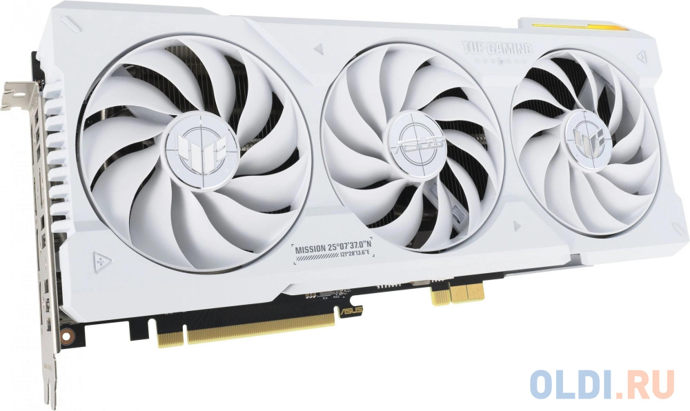 Видеокарта Asus PCI-E 4.0 TUF-RTX4070TIS-O16G-BTF-WHITE NVIDIA GeForce RTX 4070TI Super 16Gb 192bit GDDR6X 2640/21000 HDMIx2 DPx3 HDCP Ret в Москвe