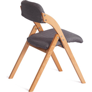 Стул TetChair Frutto (mod 05) дерево, серый хлопок 46,5x60x77 см Grey (серый) А 13/натуральный