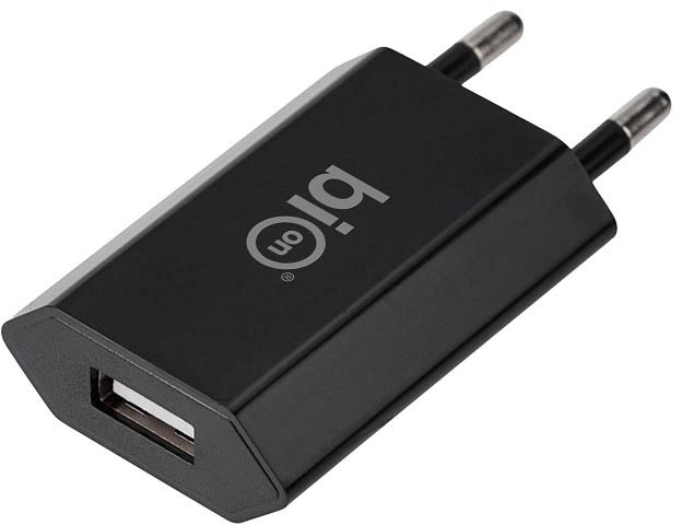Сетевое зарядное устройство Bion 5 Вт, USB, черный (BXP-ADP-A-5B)