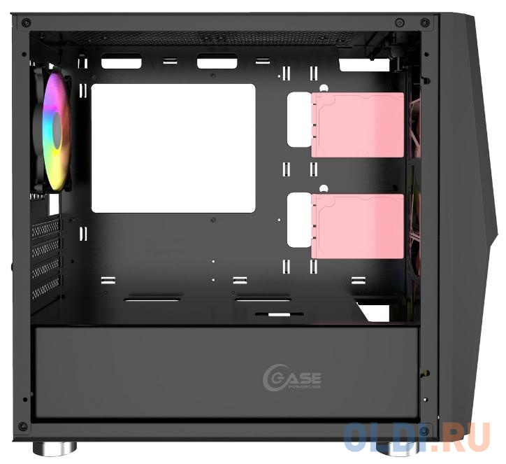 Корпус ATX Powercase Alisio Micro X2B Без БП чёрный