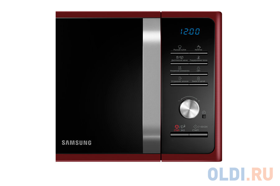 Микроволновая печь Samsung MS23F301TQR красный, 800 Вт, 23л [MS23F301TQR/BW]