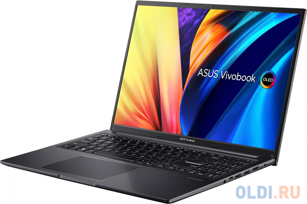 Ноутбук Asus VivoBook 16 M1605YA-MB341 Ryzen 7 5825U 16Gb SSD512Gb AMD Radeon 16" IPS WUXGA (1920x1200) noOS black WiFi BT Cam (90NB10R1-M00FM0)