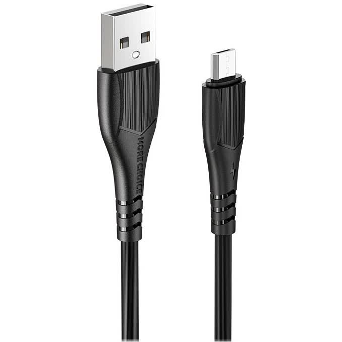 Дата-кабель More choice USB 2.4A для micro USB K22m TPE 1м (Black) в Москвe