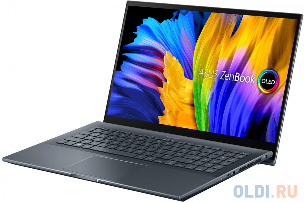 ASUS Zenbook Pro 15 UM535QA-KS241  AMD Ryzen 7 5800H/16Gb/1Tb SSD SSD Nvme/15.6 FHD GLARE TOUCH IPS 400 nit 1920x1080/WiFi5/BT/No OS/1.8Kg/PINE GREY(G в Москвe