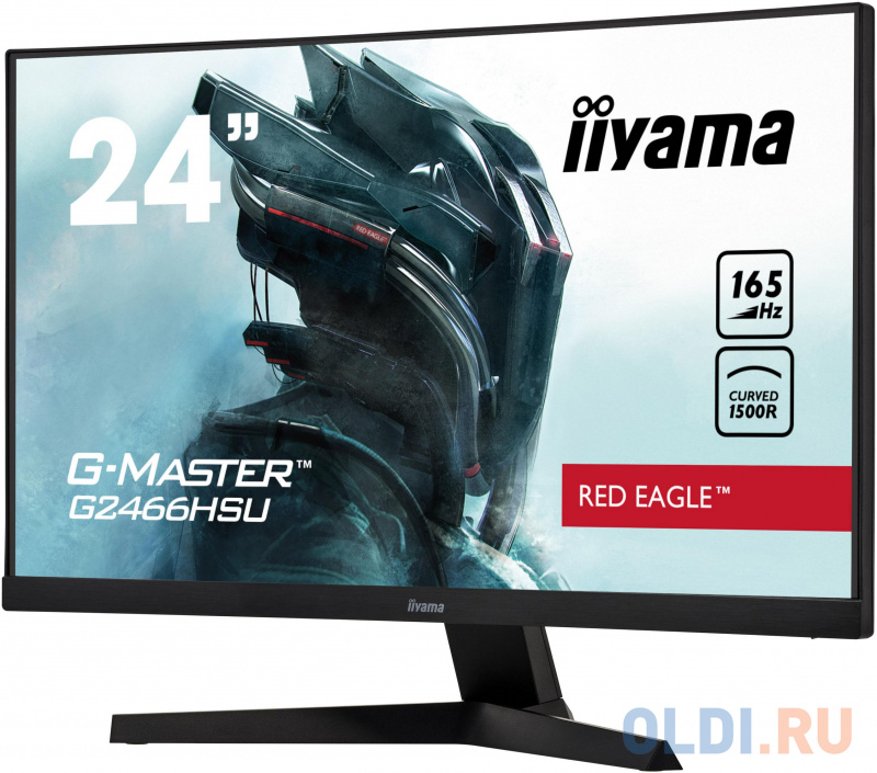 Монитор Iiyama 23.6" Red Eagle G2466HSU-B1 черный VA LED 1ms 16:9 HDMI M/M матовая 250cd 178гр/178гр 1920x1080 DisplayPort FHD 3.7кг