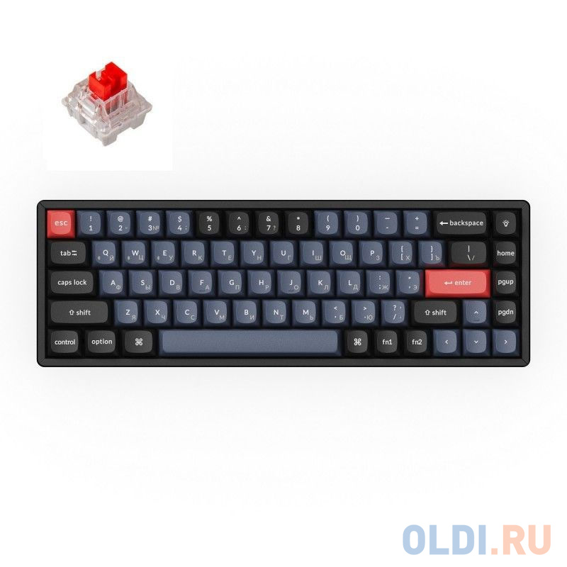 Беспроводная механическая клавиатура QMK Keychron K6 Pro, 68 клавиш, Hot-Swap, Keychron K pro Red Switch